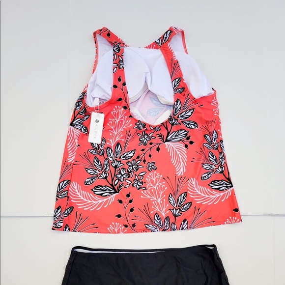 Holipick Women Tankini Swimsuits High Neck Swim Tank Top with Shorts Size 18W - Picture 8 of 8